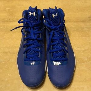 Under Armour Curry Clutch Fit Micro Size 10.5 Blue